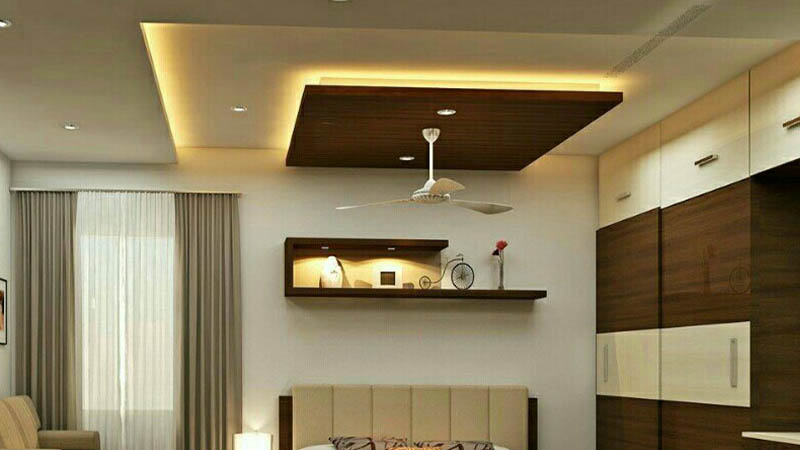 gambar desain Plafon Modern POP untuk ruang tamu