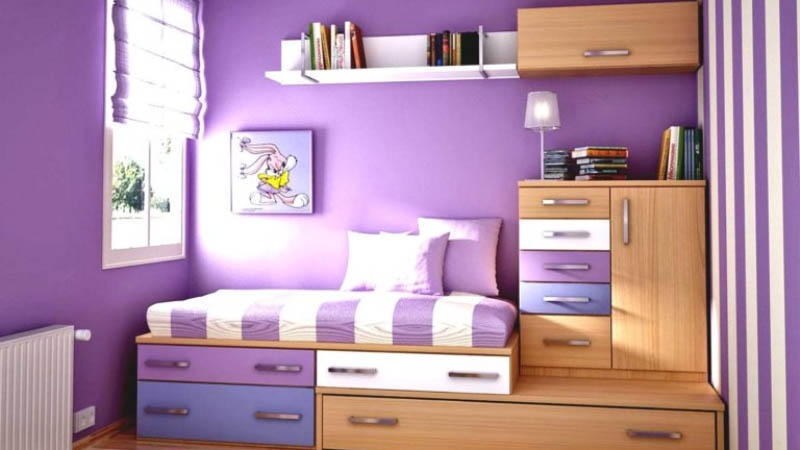 Kamar Lilac Minimalis