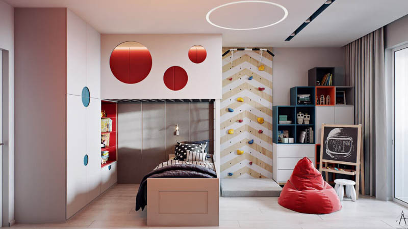 Kamar Modern dengan Suasana Adventure
