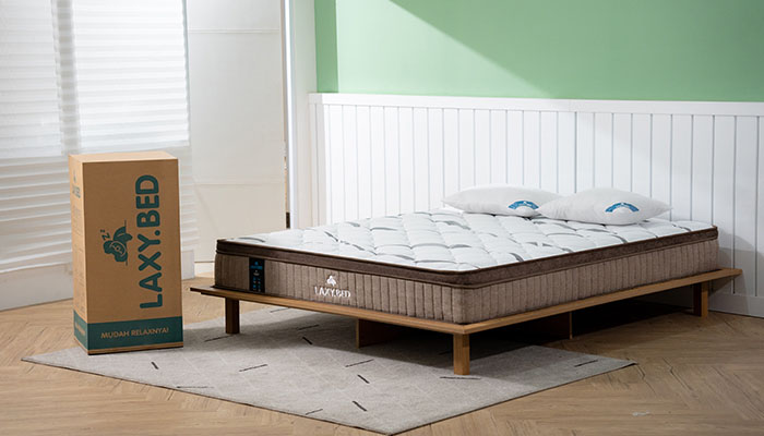 Rekomendasi springbed murah laxy bed
