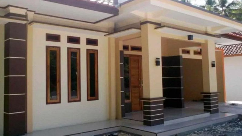 Teras Rumah Kotak Sederhana