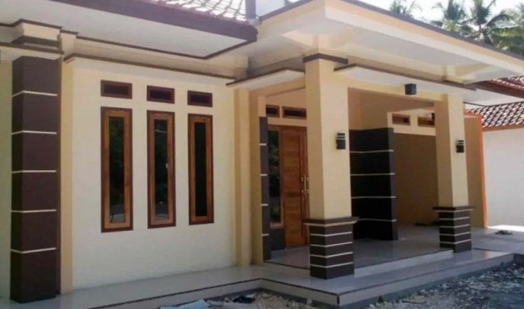 Tiang Teras dengan 2 Penopang