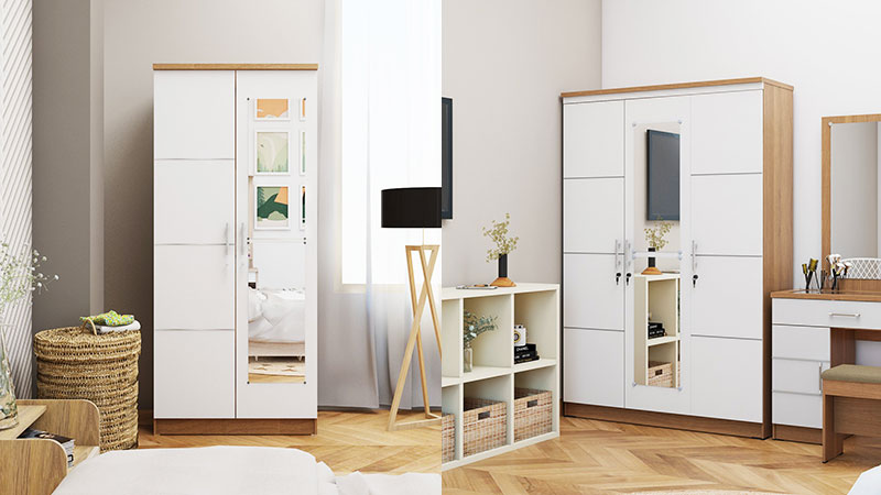 Lemari Pakaian 2 Pintu Glossy LP Eero