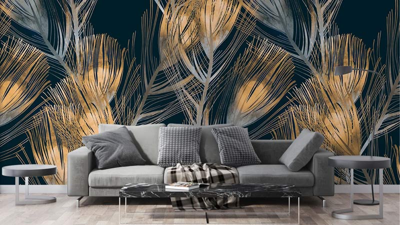 Desain Dinding Ruang Tengah Wall Painting