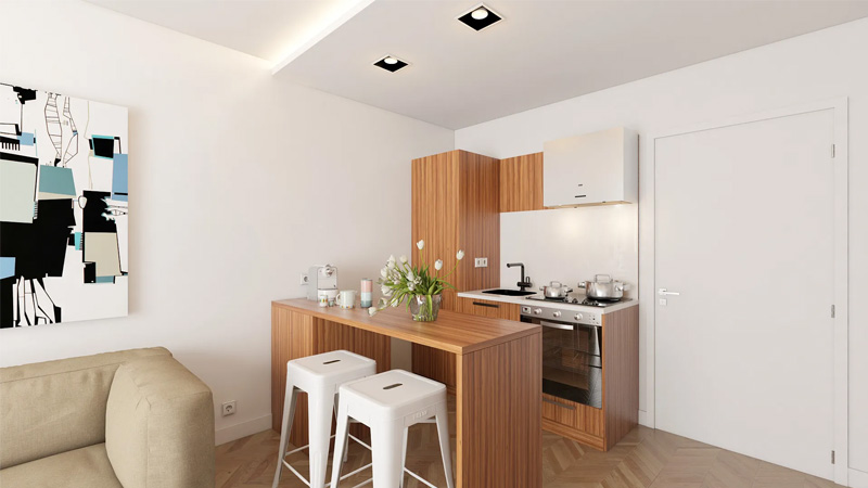 Mini Dapur&nbsp; Minimalis Full Putih