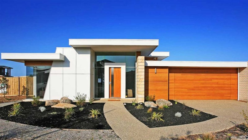 Atap Rumah Modern Desain Flat 