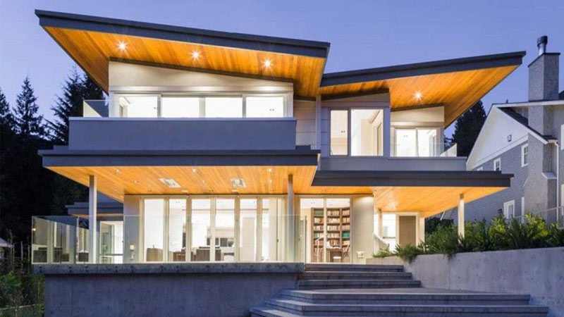 Atap Rumah Modern Desain Sloping