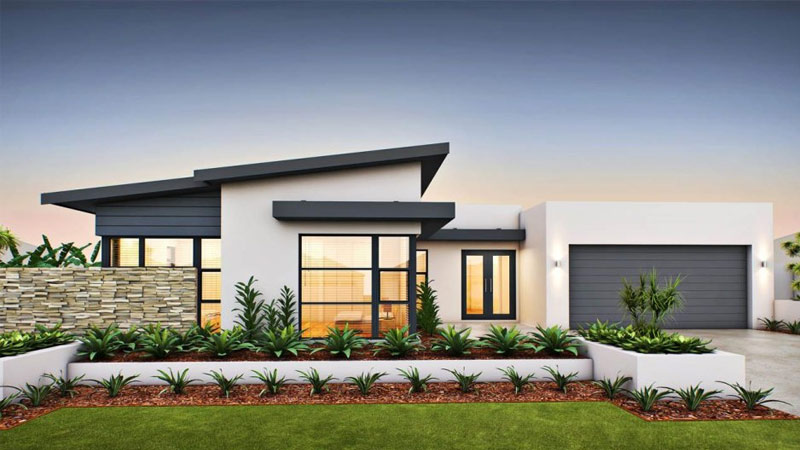 Atap Rumah Modern Kombinasi Flat dan Miring