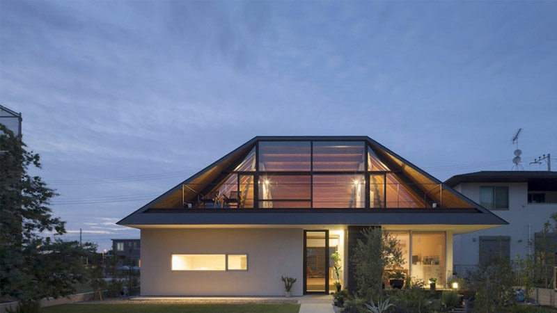 Atap Rumah Modern Desain Trapesium Kombinasi