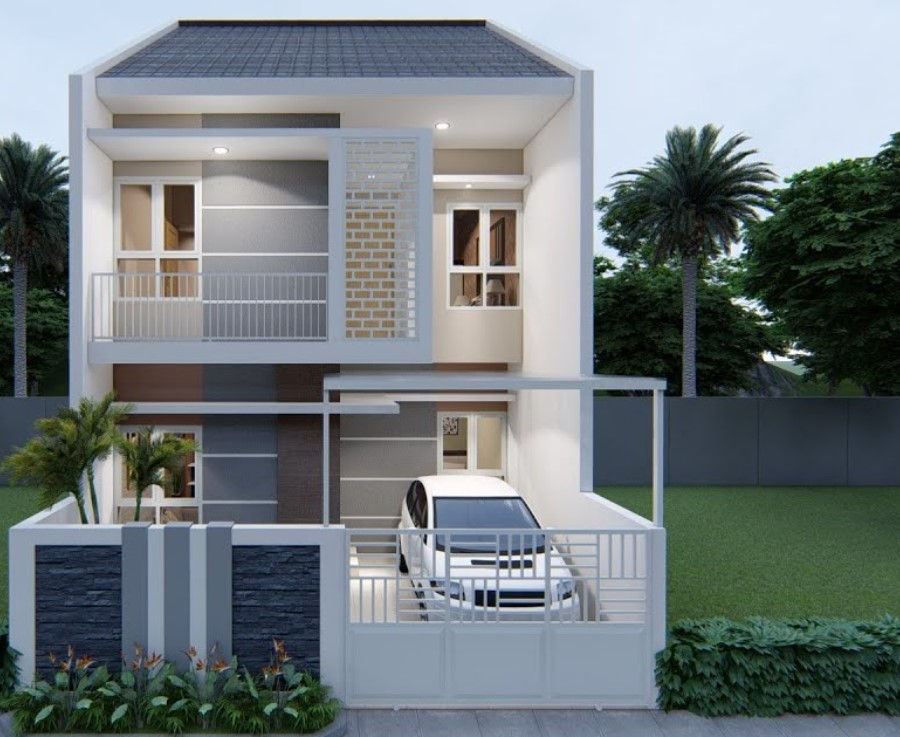 Desain Rumah 2 Lantai Minimalis Modern Elegan Rumah Modern Minimalis