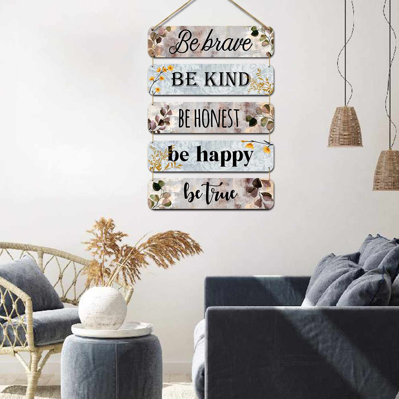 Hiasan Dinding Ruang Tamu Papan Quotes