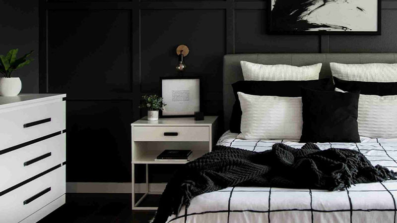 Kamar Tidur Aesthetic Minimalis Monokrom