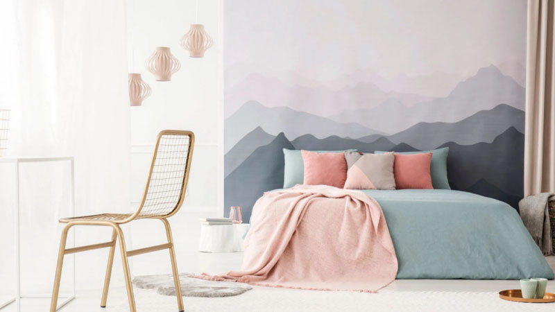 Kamar Tidur Aesthetic Nuansa Pastel | Gambar: Rumah123.com