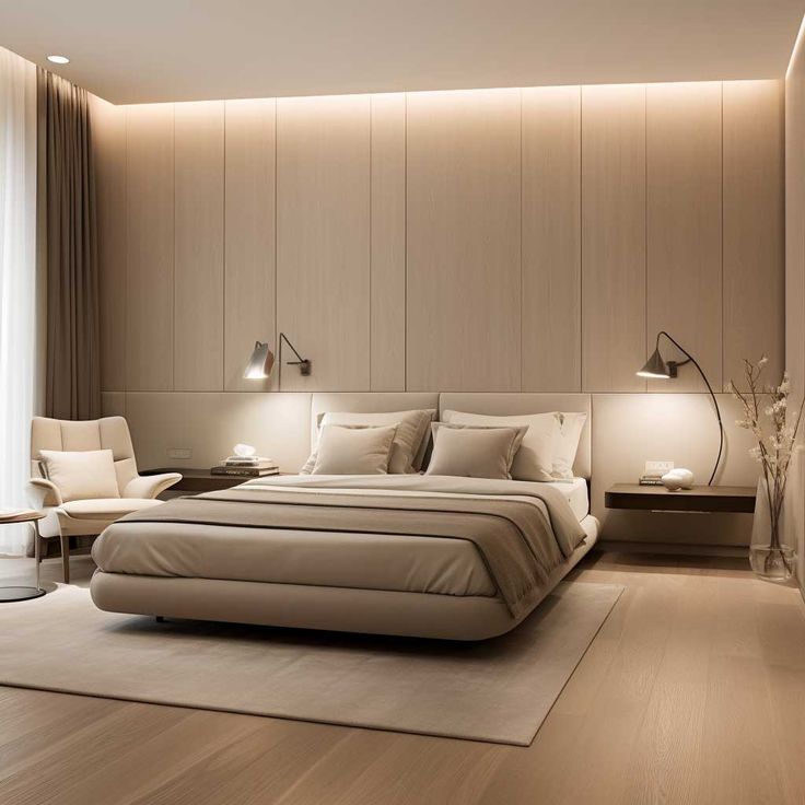 Kamar Tidur Minimalis Kamar Wall Moulding