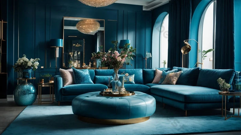 Warna Cat Ruang Tamu Biru