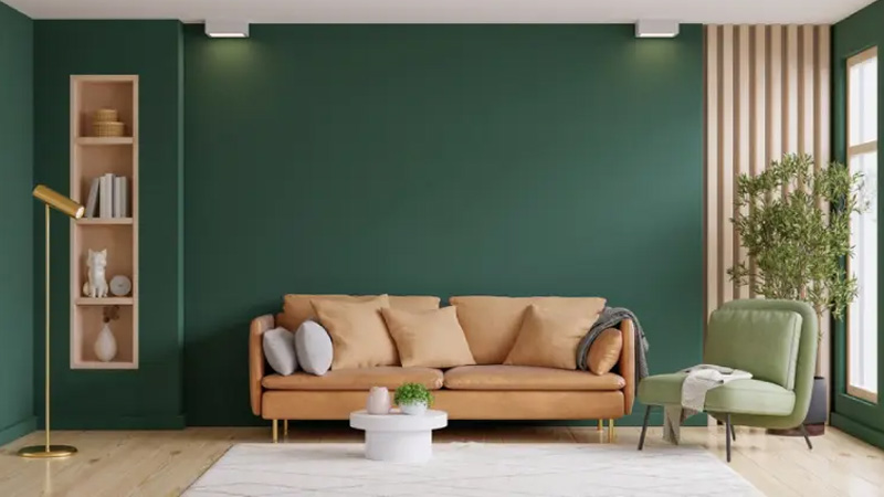 Warna Cat Ruang Tamu Emerald Green