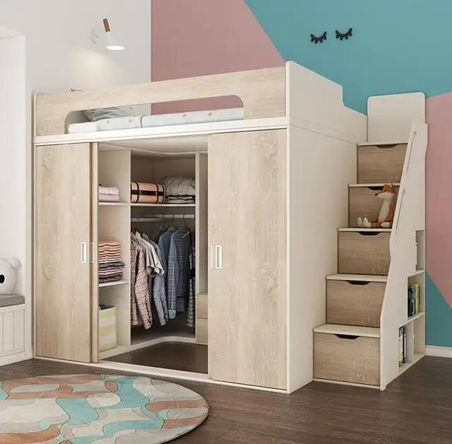 Desain Kamar Tidur Minimalis Ukuran 3x3 Kamar Mezzanine Bed | Gambar: Id.aliexpress.com