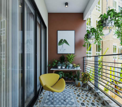 Desain Balkon Taman Mini