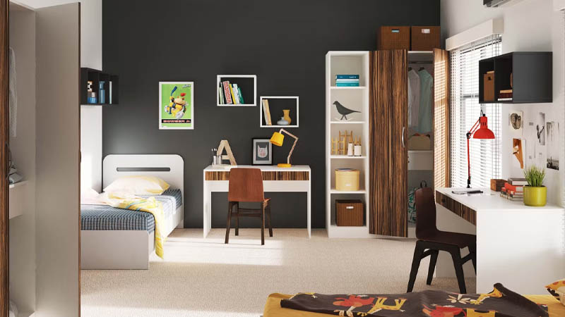 Desain Kamar Anak Laki Laki Tema Monokrom