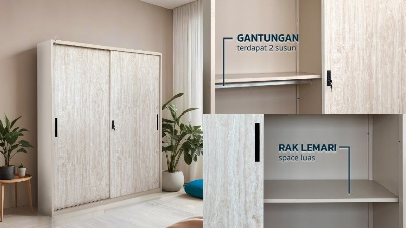 Lemari Motif Kayu OSWS Sonoma