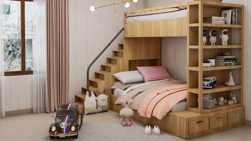 Desain Kamar Anak Laki Laki Tema Minimalis Natural