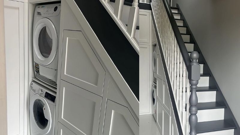Ruangan Bawah Tangga sebagai Ruang Laundry