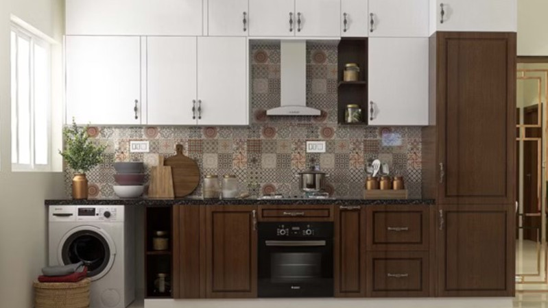 Penyimpanan Luas dengan Model Dapur Full Kabinet