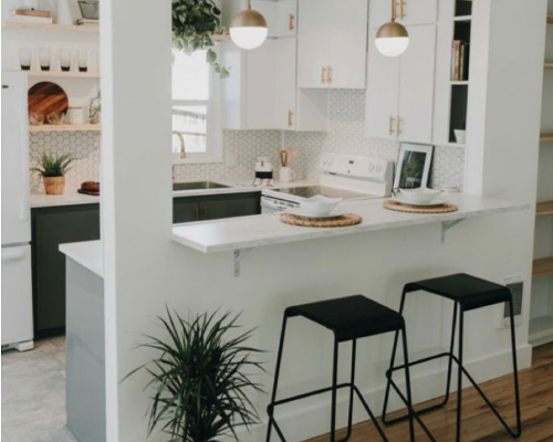 Contoh Mini Bar Dapur Kecil Mini Bar Putih