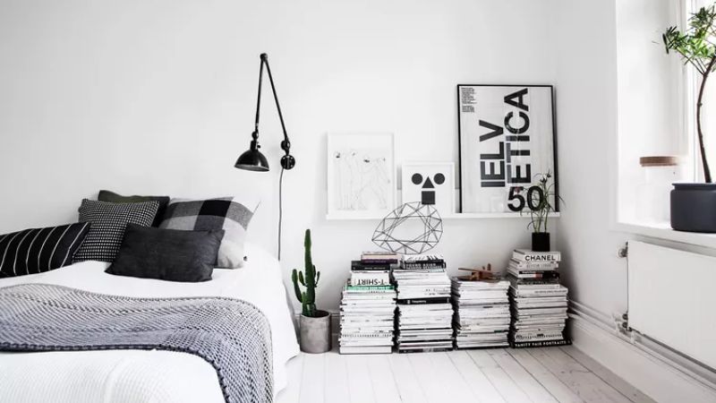dekorasi kamar estetik dengan Kasur Lantai Minimalis