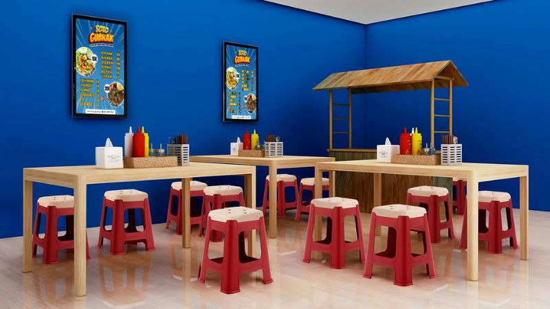 Knitting Stool Olymplast sebagai Solusi Interior Warung