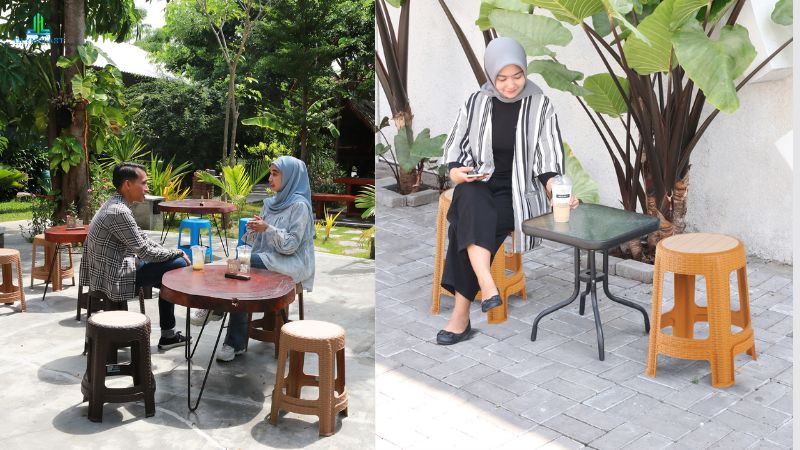 Gunakan Bangku Plastik untuk Cafe-mu