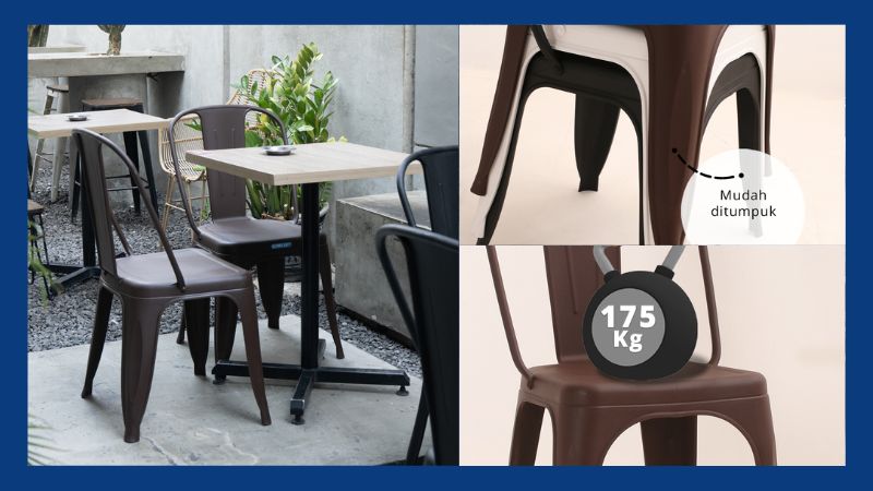 Kursi Plastik Olymplast Iron Chair