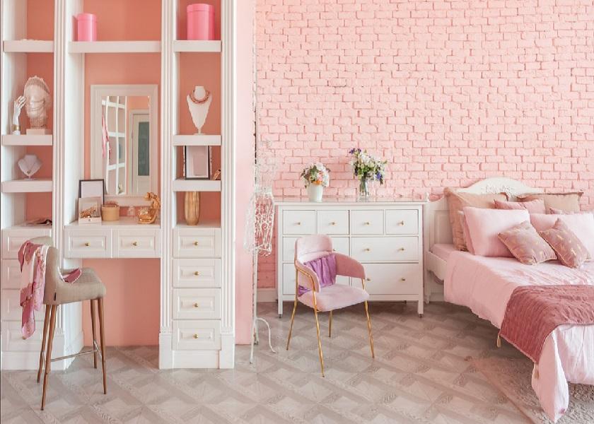 Kamar Tidur Coquette yang Elegan