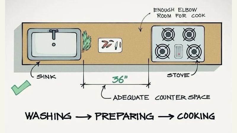 Set up Dapur Sederhana di Kampung yang Menyesuaikan Flow Memasak