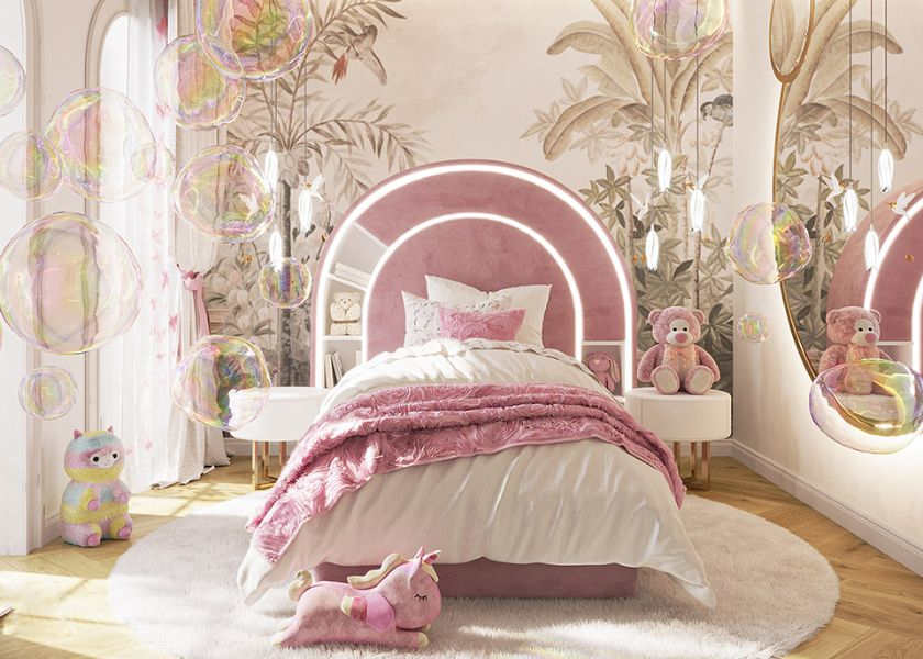 Kamar Mewah Anak Nuansa Pink Girly