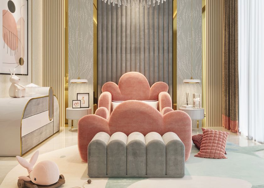 Kamar Mewah Anak Pink Mature