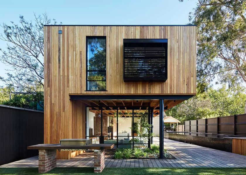 Rumah Kayu Minimalis 2 Lantai