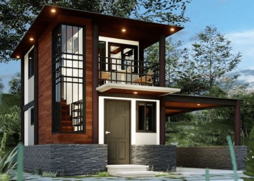 Rumah 2 Lantai dengan Jendela Besar