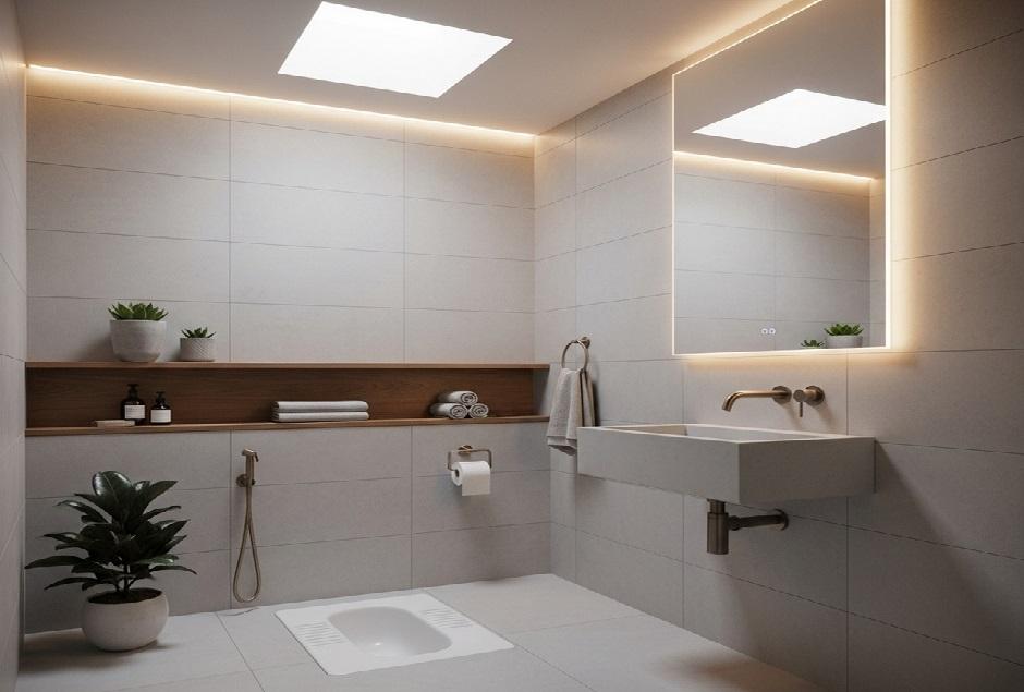 Kebersihan di WC Jongkok Modern