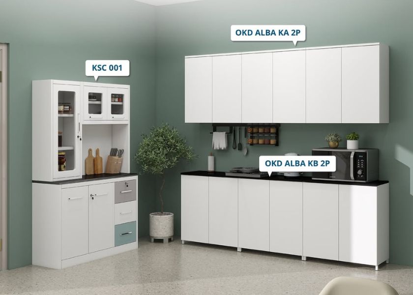 Kabinet Dapur Besi Olymsteel untuk Dapur Rapi