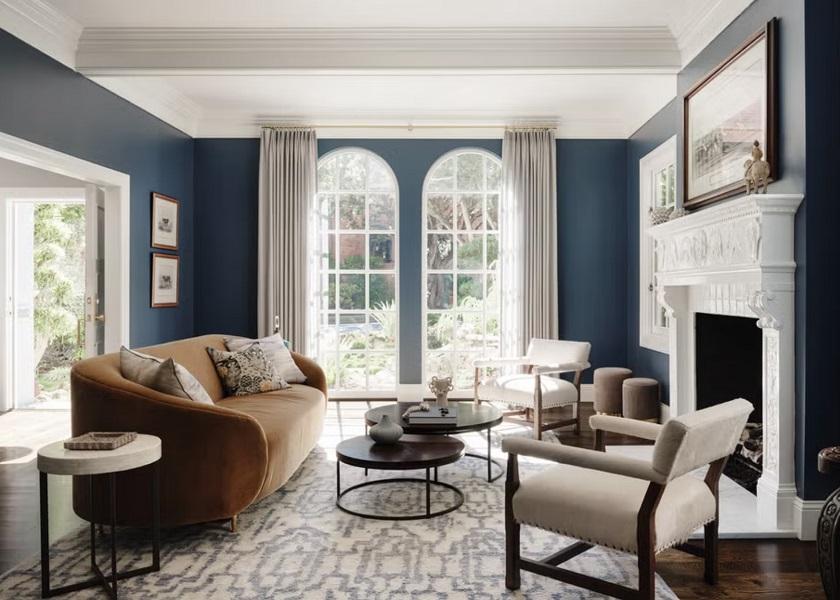 Warna Cat Rumah Sederhana Navy Blue