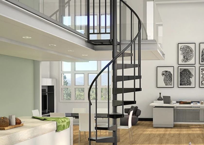 Tangga Rumah Spiral Modern Minimalis