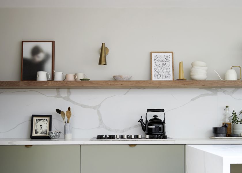 Dekorasi Dapur Minimalis dengan Rak Terbuka