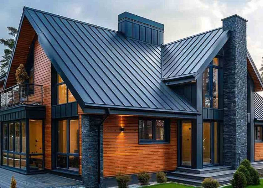 Atap Metal Berlapis di Rumah Minimalis