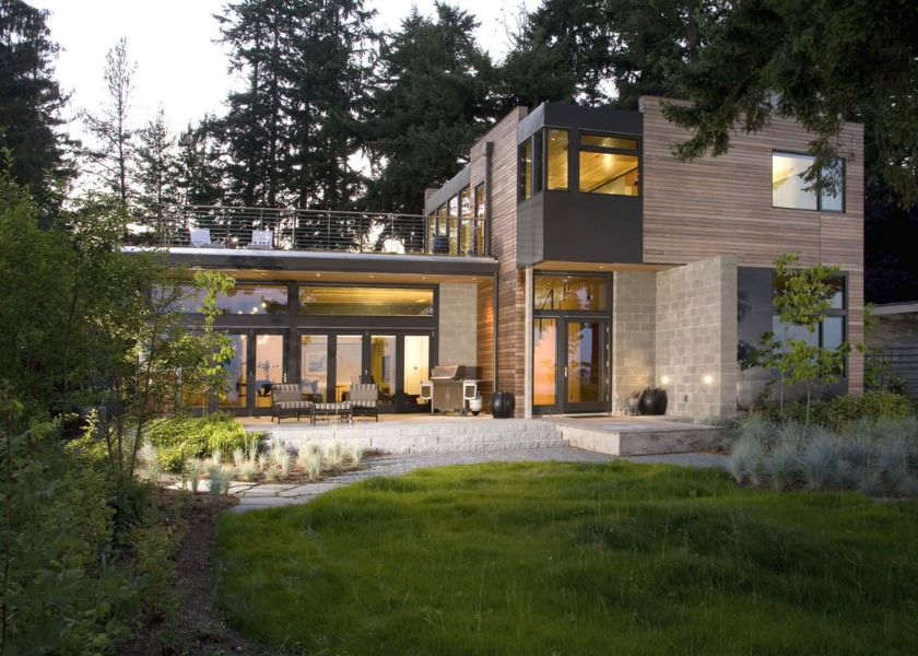 Kombinasi Warna Beige Coklat Depan Rumah