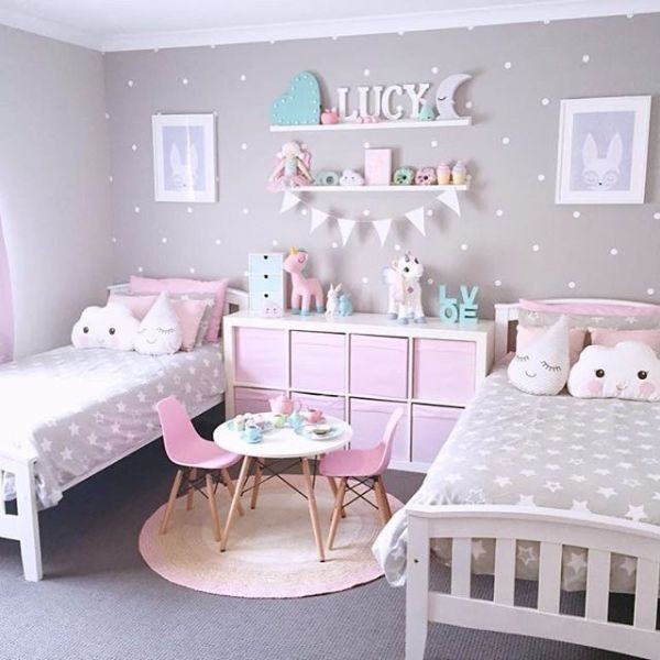 Kamar Anak Perempuan Warna Ungu Lavender