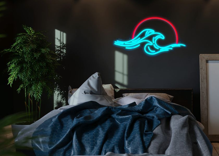 Lampu Kamar Cowo Neon Sign