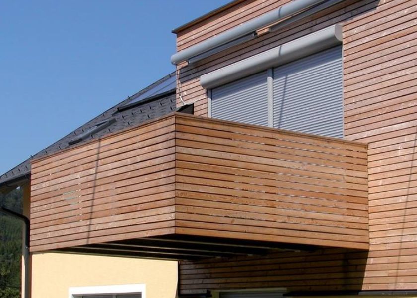 Model Balkon Kayu Minimalis Natural