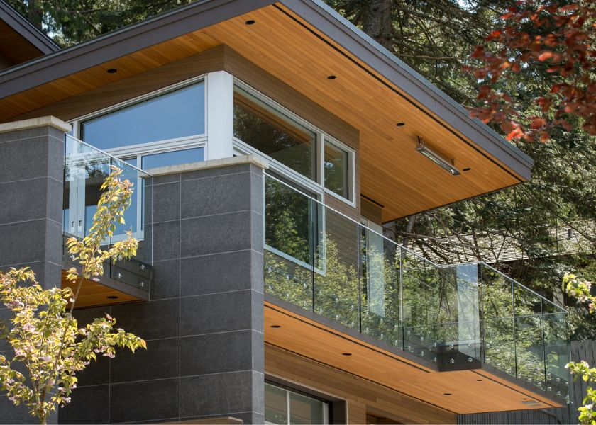 Model Balkon Minimalis Railing Kaca