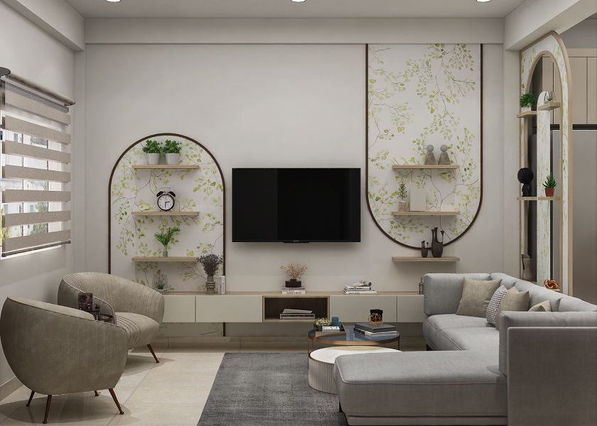 Ruang TV Minimalis Furnitur Ramping